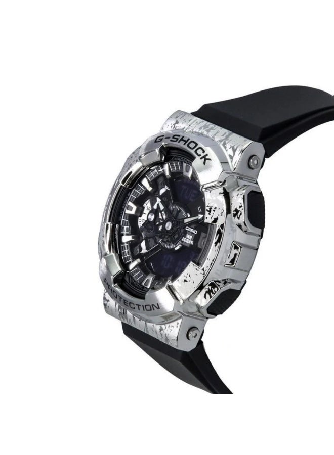 كاسيو ساعة كاسيو جي شوك GM-110GC-1A انالوج رقمي اطار معدني مقاومة للصدمات مقاومة ماء 200 متر اضاءة خلفية LED توقيت عالمي ستوب ووتش مؤقت عد تنازلي منبهات تقويم تلقائي - Image 2