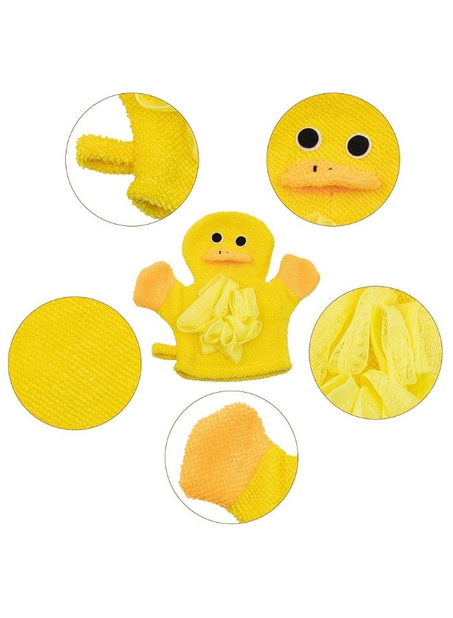 AUEAR, 4 Pcs Cartoon Terry Cloth Bath Sponge Mitts Puppet Cute Hand Puppets Washcloth Mitt Bath Glove - Image 1
