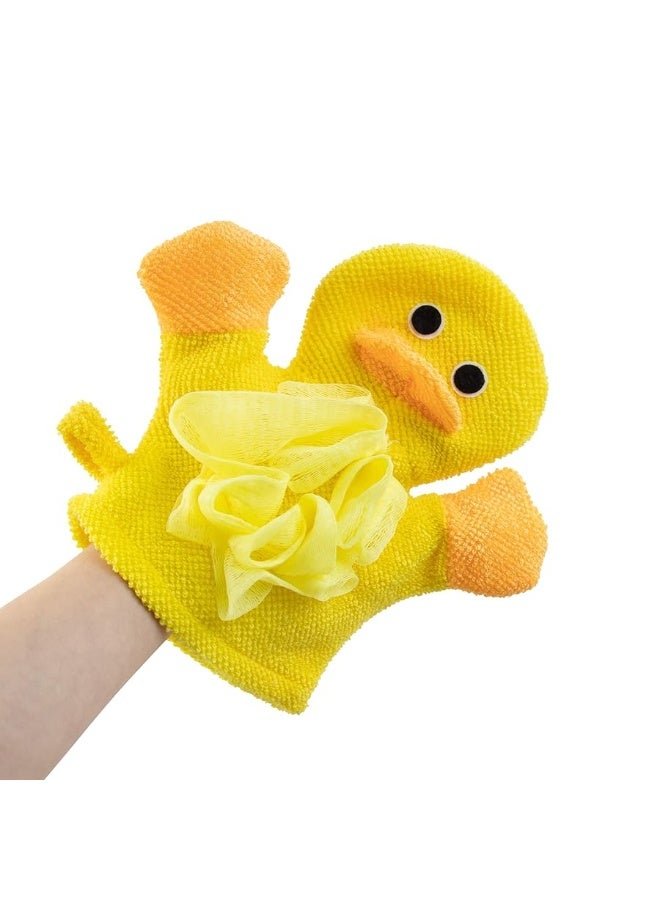 AUEAR, 4 Pcs Cartoon Terry Cloth Bath Sponge Mitts Puppet Cute Hand Puppets Washcloth Mitt Bath Glove - Image 2