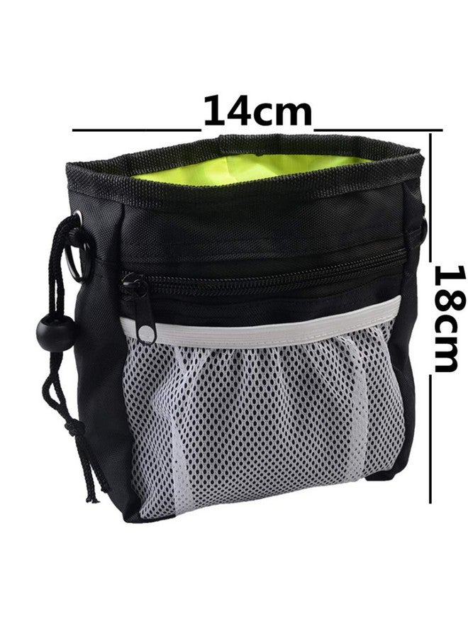 Oligitdi Dog Training Snack Treat Bag Pet Portable Waist Pouch with Buckle Belt -Black, 1 Piece - Image 2