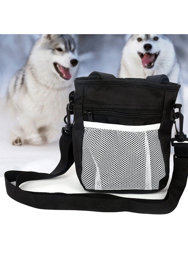 Oligitdi Dog Training Snack Treat Bag Pet Portable Waist Pouch with Buckle Belt -Black, 1 Piece - Image 1