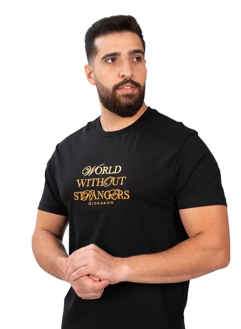 Men's Slim Fit Cotton Jersey Crew Neck Print Tee | WWS Graphic