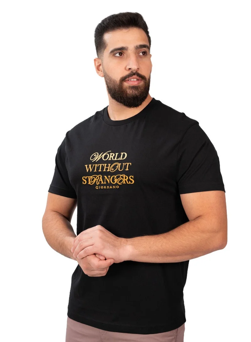 Men's Slim Fit Cotton Jersey Crew Neck Print Tee | WWS Graphic