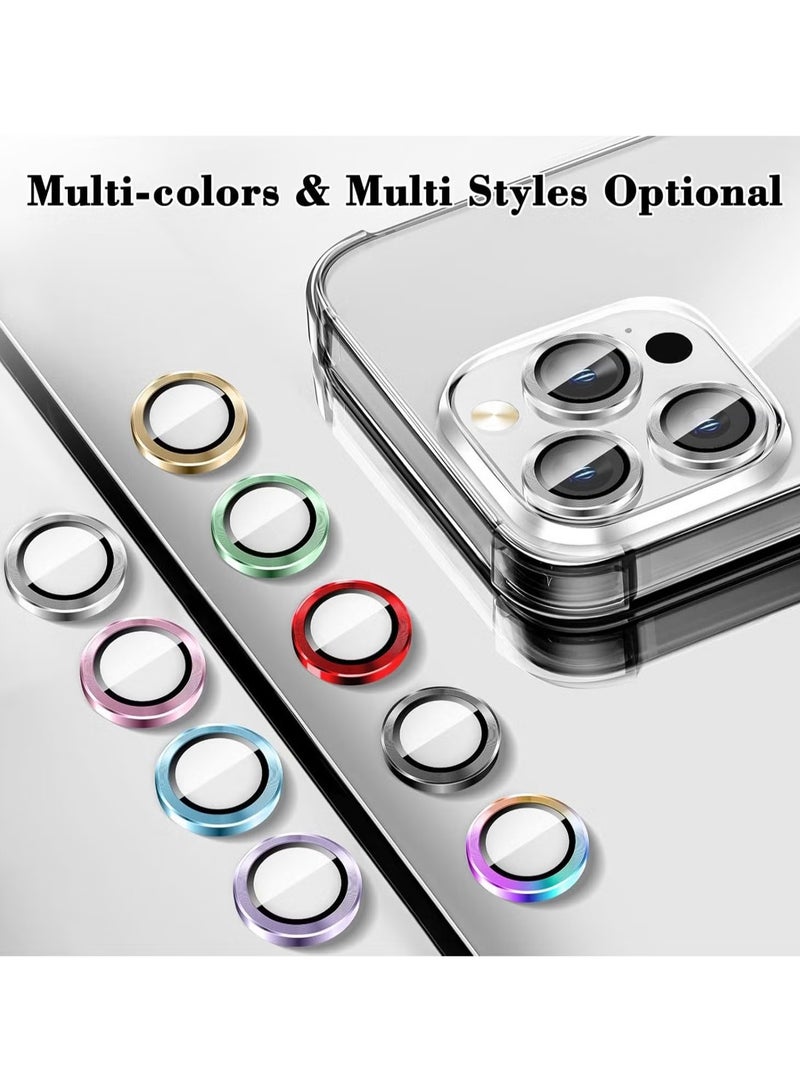 ELTRAZONE Camera Lens Protector for iPhone 16 Pro/16 Pro Max – Tempered Glass Camera Cover Screen Protector with Automatic Alignment Metal Individual Rings, HD Anti-Scratch Accessories (Silver) - Image 2