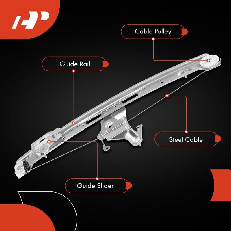 A-Premium Power Window Regulator without Motor for BMW E46 Series Rear Right Passenger Side - Image 4
