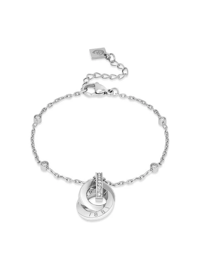 CERRUTI 1881 Beatrice Silver Stainless Steel Chain Bracelet for Women 170mm