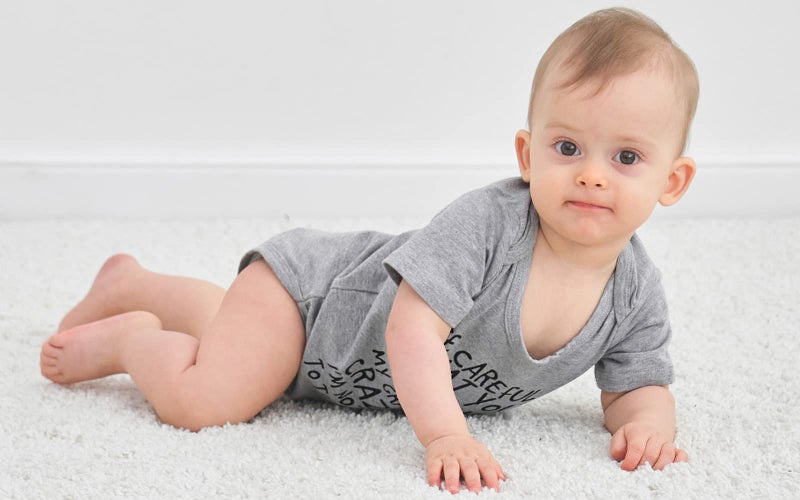 UNICOMIDEA Toddler Play Suits,Infant Baby Bodysuit Funny Letter of Be Careful What You Say,Softy Baby Romper Toddle Clothes - Image 3