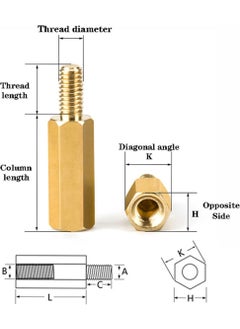 Hobi Mekatronik M3X20MM Brass Female-Male Electronic Card Riser-Spacer-Distance(Standoff)-10 Pcs  - Image 3