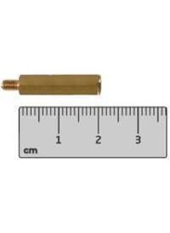 Hobi Mekatronik M3X20MM Brass Female-Male Electronic Card Riser-Spacer-Distance(Standoff)-10 Pcs  - Image 2