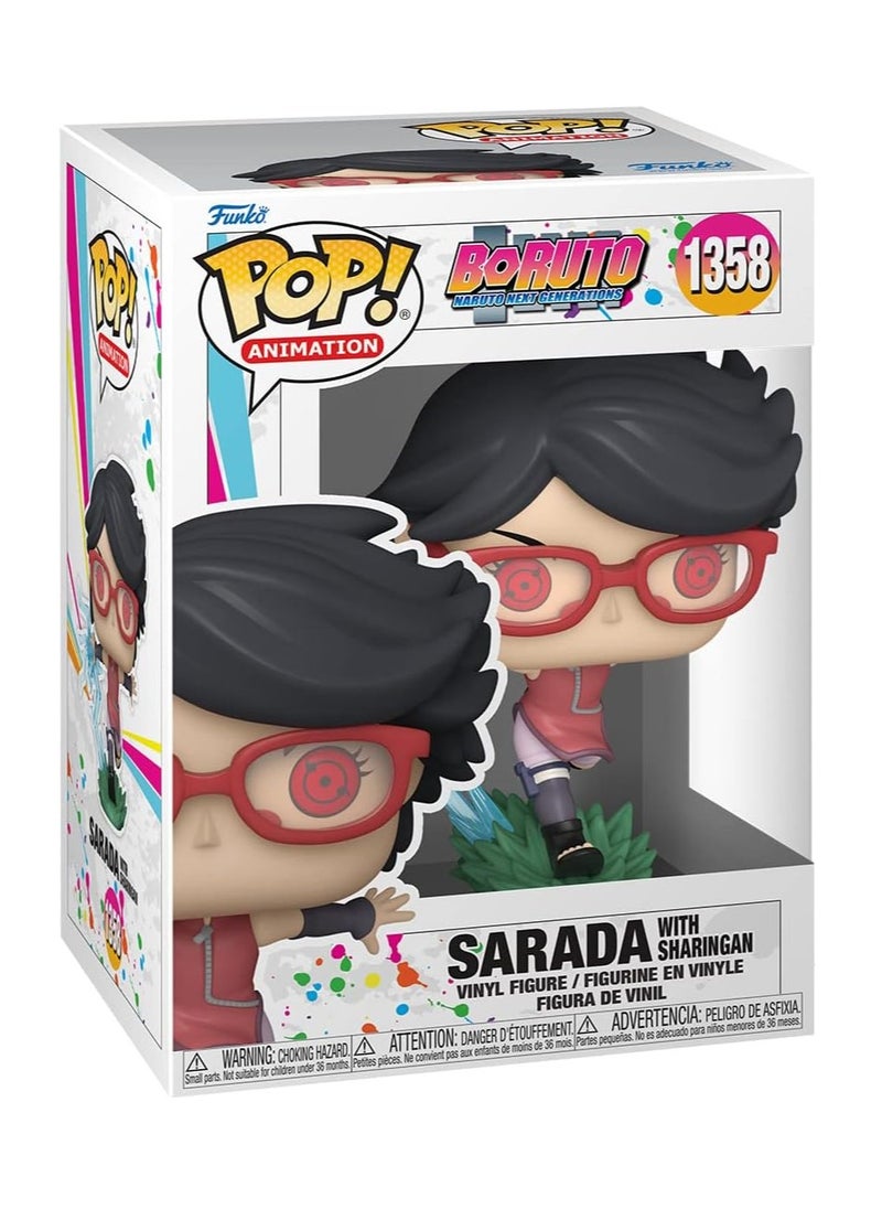 Funko Pop! - Animation Vinyl Figure - Shippuden - Sarada with Sharingan (Akatsuki) 3.75" Specialty Series Figure - Image 1
