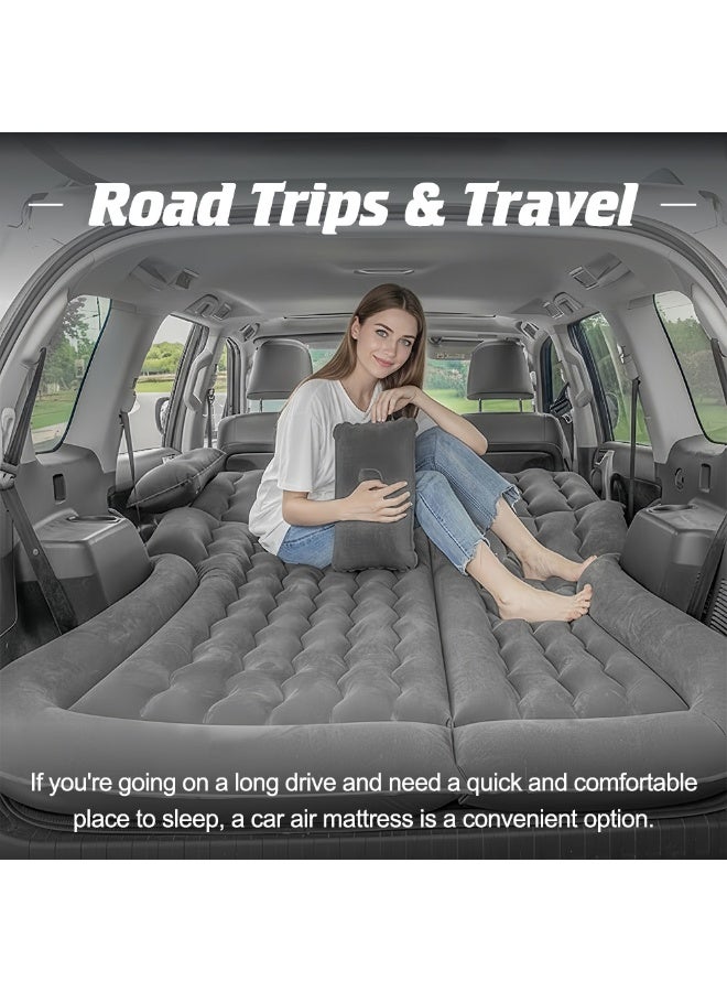 ايتي لايف مرتبة هوائية للسيارة - مرتبة هوائية قابلة للطي والنفخ للمقعد الخلفي - مرتبة هوائية سميكة ومتراكبة مع مضخة هواء كهربائية ومسند قدم طويل ووسادتين، مناسبة للسيارات السيدان/الشاحنات/سيارات الدفع الرباعي - Image 5