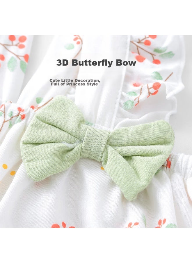 Youqi Baby Girl Summer Clothes, Infant Summer Outfit, Spaghetti Strap Romper, Thin Vest, Ruffle Trim, Baby Girl Summer Outdoor Onesie - Image 2