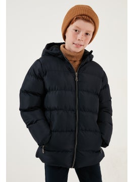 Lela Plush Lined Hooded Winter Coat with Pockets Boys' Coat 5761911  - Image 2