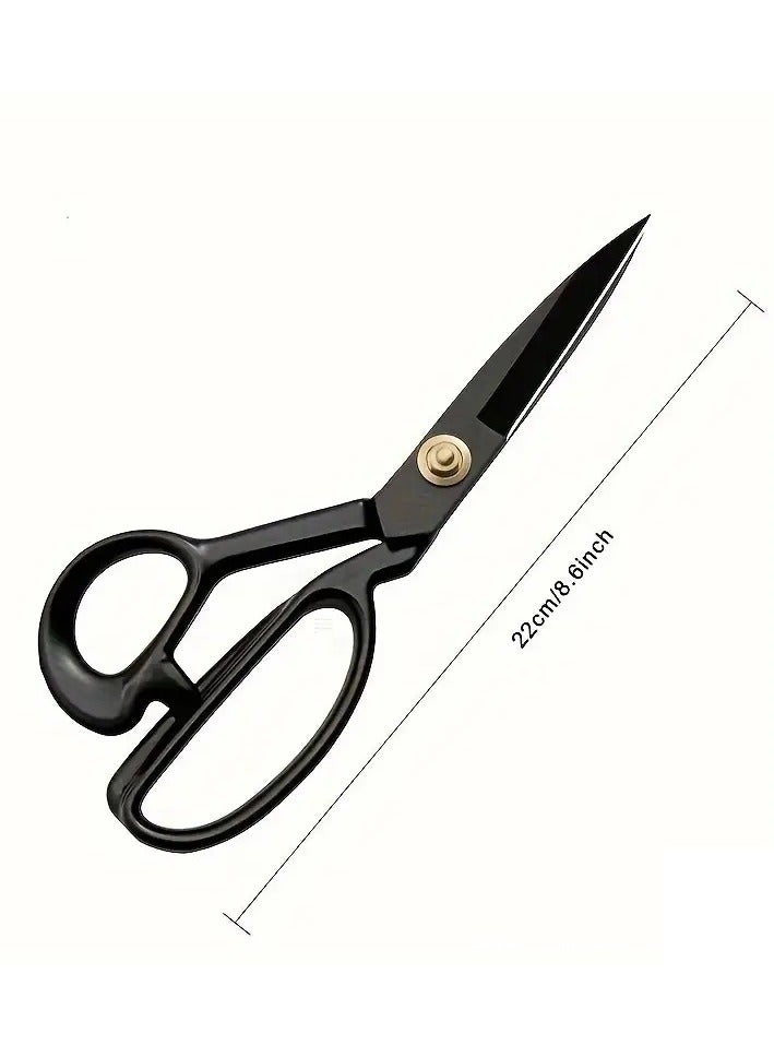 Silka Professional 22 cm Stainless Steel Fabric Scissor for Sewing, Design, and Garments - Black  - Image 3