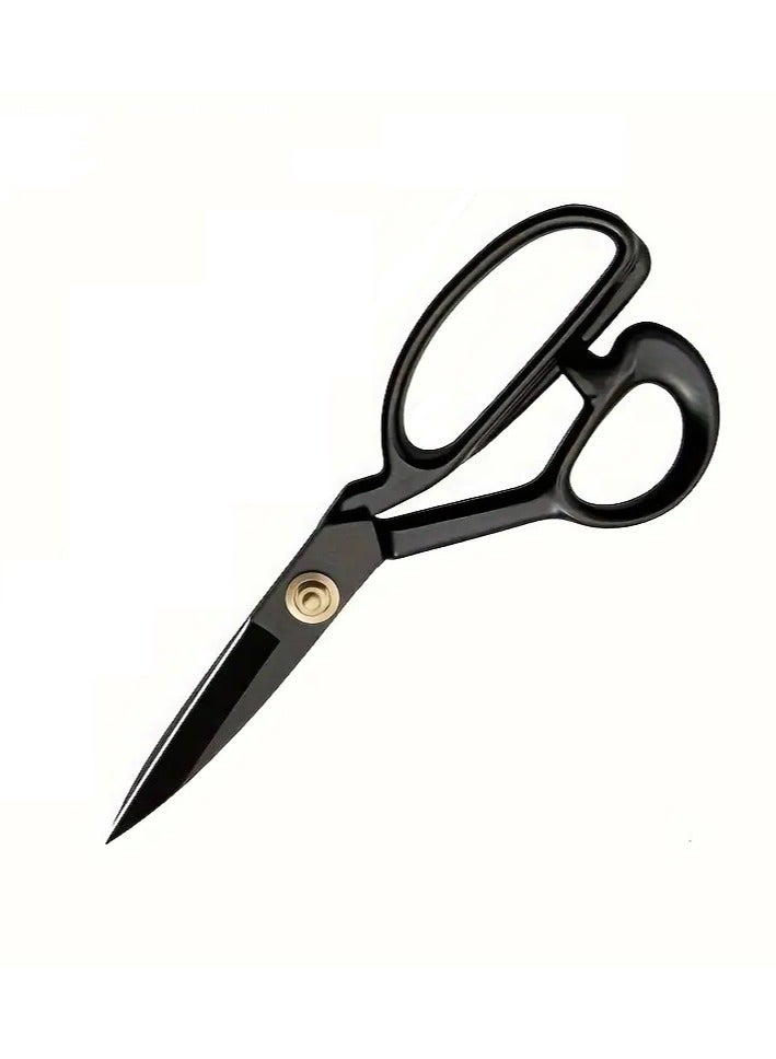 Silka Professional 22 cm Stainless Steel Fabric Scissor for Sewing, Design, and Garments - Black  - Image 1