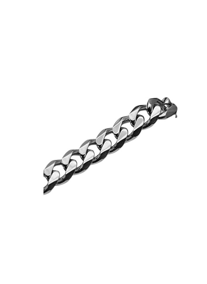 Fayrouz Jewellery Men's Stainless Steel Silver Plated Platinum  - Image 2