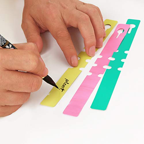 KINJOEK 600 PCS 6 Colors Plant Labels, PVC Plant Tags for Garden Adjustable Waterproof Plant Tags - Image 3