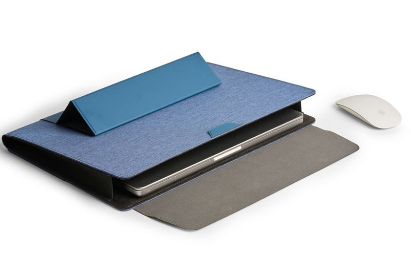 Santhome Change Collection 2-in-1 Laptop Case / Foldable Stand & Portable Workstation | Eco-Friendly RPET Laptop Sleeve for 15.6” Devices | Accessory Storage, Water-Resistant, Premium Magnetic Closure - Image 1