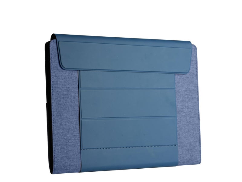Santhome Change Collection 2-in-1 Laptop Case / Foldable Stand & Portable Workstation | Eco-Friendly RPET Laptop Sleeve for 15.6” Devices | Accessory Storage, Water-Resistant, Premium Magnetic Closure - Image 4
