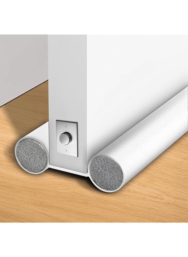 The Bros Door Draft Stopper, Adjustable 35" to 37" Soundproof Insulation Strip for Bottom of Door, Blocks Noise, Air, Wind, Light, Odor & Dust, Keeps Room Comfortable, Energy Efficient & Secure