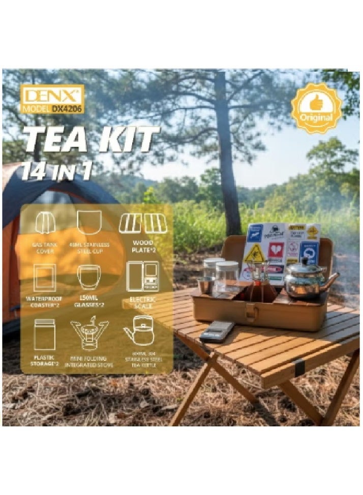 دينكس طقم شاي المختصة (14قطعة) متكامل لتحضير الشاي - DX4206 - Image 2