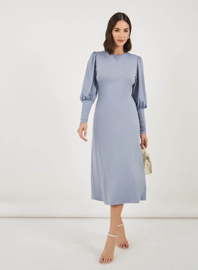 Styli Balloon Sleeve Dress  - Image 4