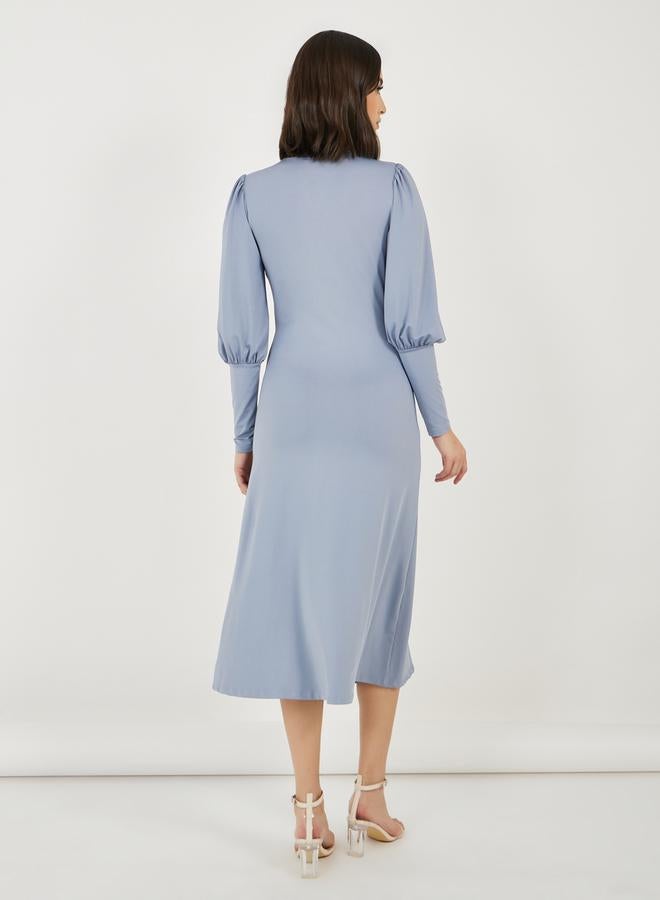 Styli Balloon Sleeve Dress  - Image 5