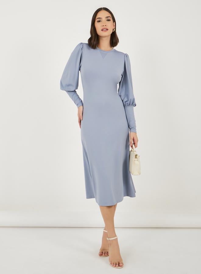 Styli Balloon Sleeve Dress  - Image 1
