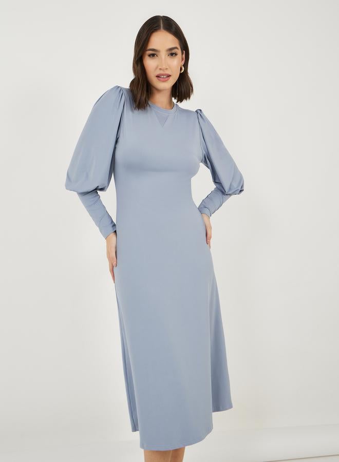 Styli Balloon Sleeve Dress  - Image 2