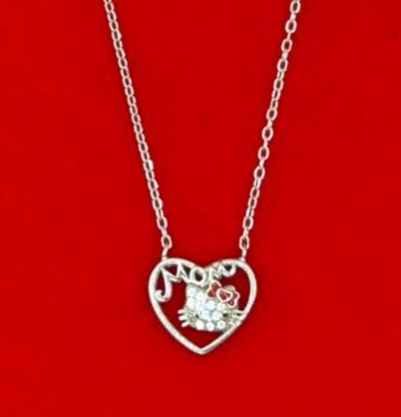 Armaaj Hello Kitty "Mom" Necklace Features a Sterling Silver - Image 2