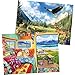 WSCXSC 2 Pack 500 Pieces Puzzle for AdultsGrassland Snow Mountain Scenery PuzzlesDeer Jigsaw Puzzles 500 PiecesRV Travel Puzzles 500 Piece Adult Puzzle Challenging Family Activity Great Gift - Image 2