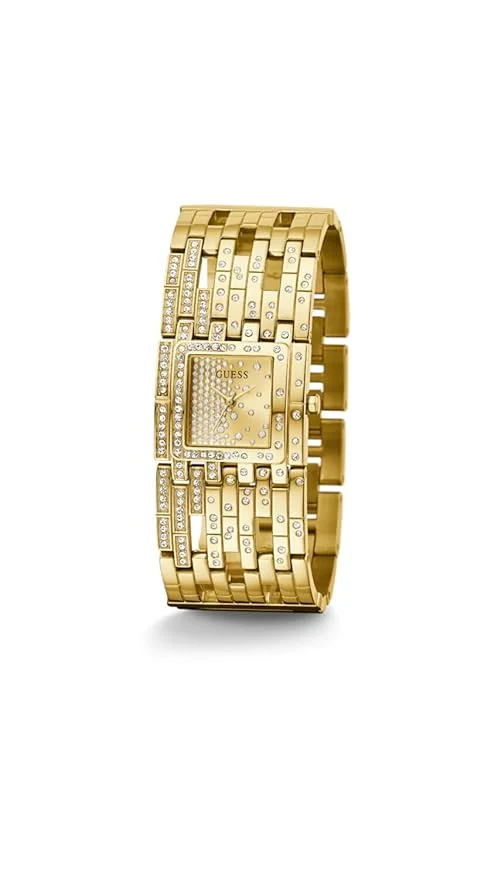 GUESS GUESS Champagne Dial 22 mm Women's Analog Watch - GW0441L2 (Gold) - Classic