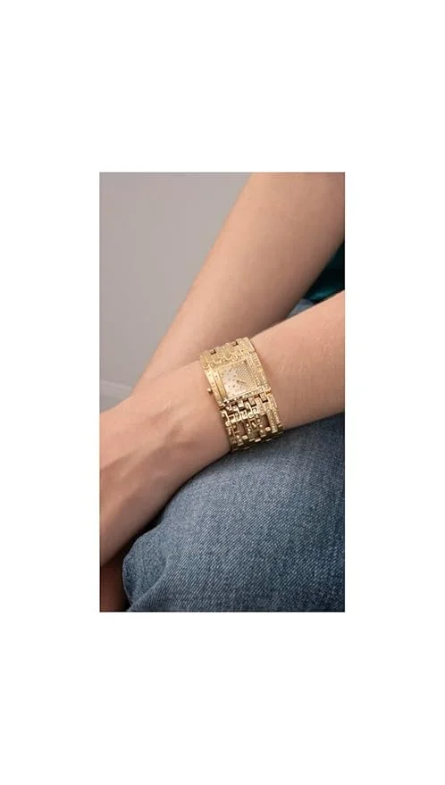 GUESS GUESS Champagne Dial 22 mm Women's Analog Watch - GW0441L2 (Gold) - Classic