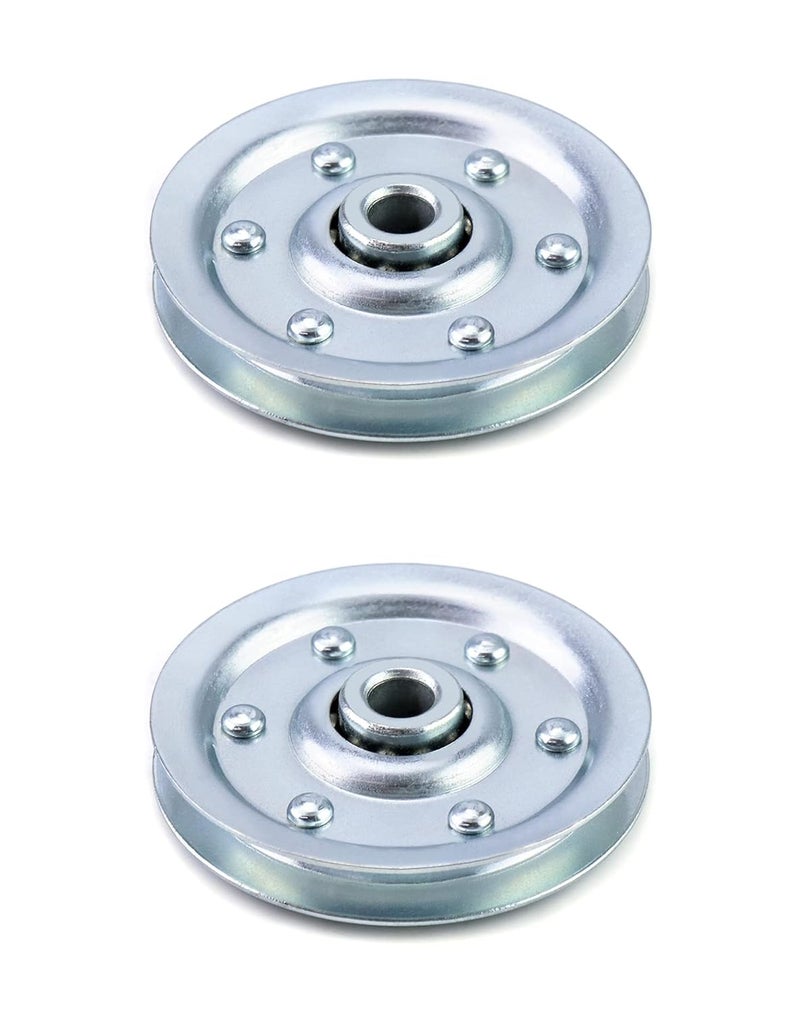 QWORK Extra Heavy Duty Garage Door Pulley, 3 INCH 200LB, 2 Pack, Professional Grade - Image 1