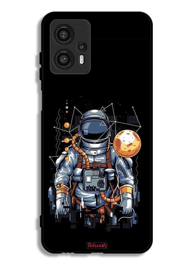 Tolwak Motorola Moto G13 Protective Case Cover Astronaut Abstract Art - Image 1