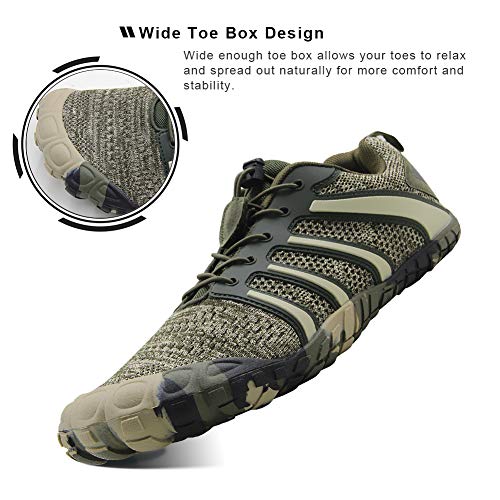Oranginer Men's Minimalist Runner Slip-on Cross Trainer Shoes Men Camouflage Size 12 - Image 3