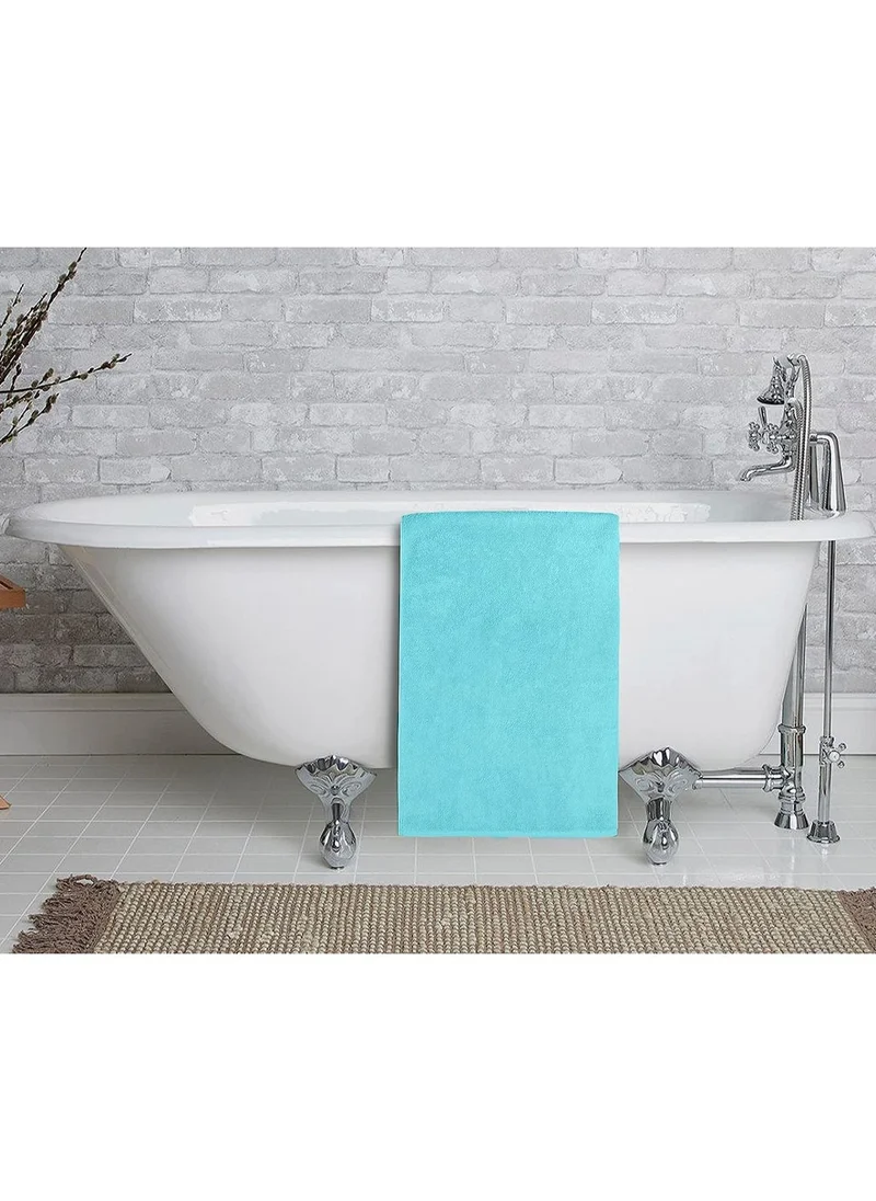 1Chase Oversized Bath  Sheets , AR Linen Soft Absorbent Large Towels Set Of 2  600GSM 76.2x152.4 CM Aqua