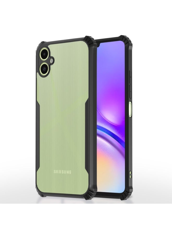 Samsung Galaxy A07 Clear Case Hard PC Back Cover with Shockproof TPU Black Border 360 Degree Impact Resistant non-Yellowing Transparent Cover For Samsung Galaxy A07 - Image 2
