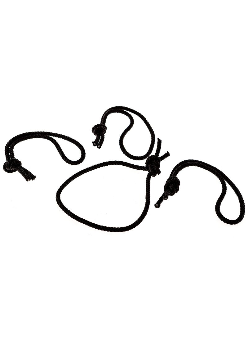 Santa Barbara Surfing SBS - Leash String Cord for Surfboard, Longboard and SUP - 4 Pack (Black)  - Image 3