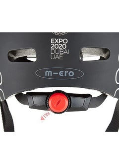 Micro Micro (Expo 2020) Kids Helmet Black (Medium) | Kids Helmet | Kick Scooter Helmets | Sports Helmet for Kids | Helmet with Adjustable Straps | Riding Kids Helmet | Kids Safety | Helmet for Kids  - Image 4