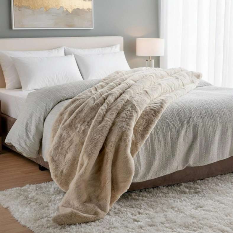 Pan Home بطانية الجنة 150x200 سم - بيج - Image 1
