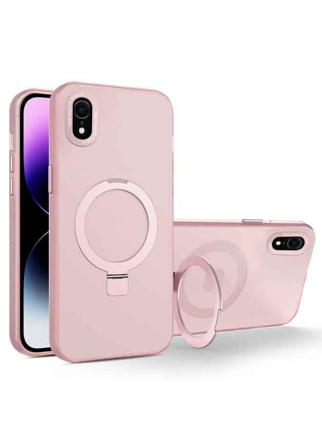 اس-توب جراب لهاتف iPhone XR مع حامل معدني MagSafe وغطاء شفاف غير لامع - Image 1