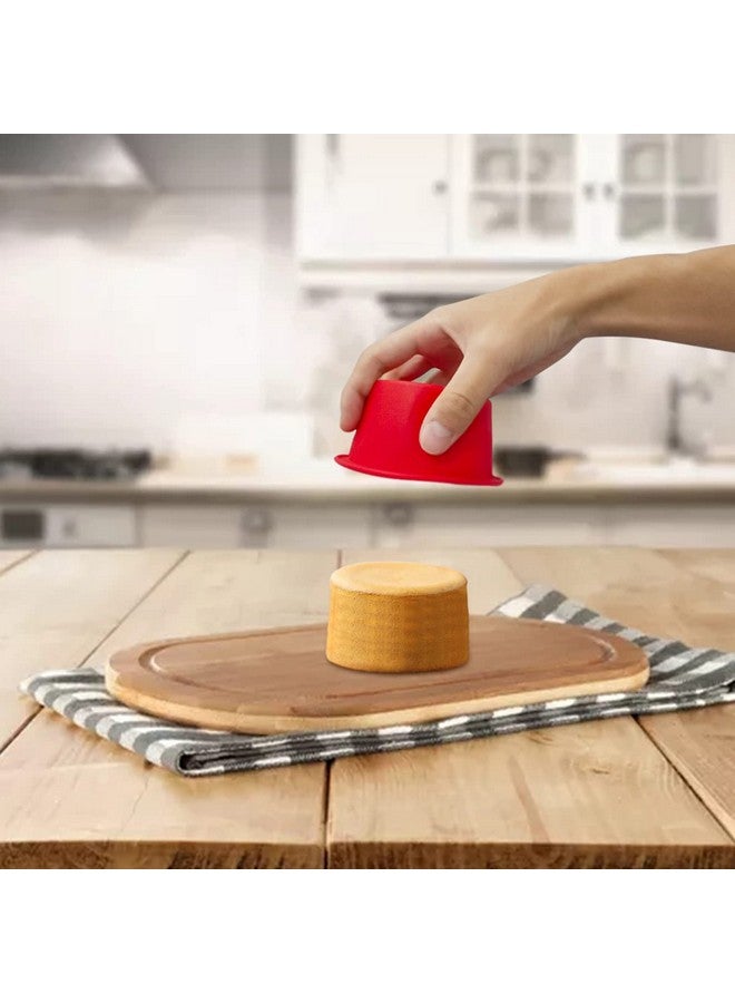 SILIVO 4 inch Mini Smash Cake Pans (6 Pack) - Silicone Nonstick Pans for Smash Cake, Muffin and Egg Bites - Image 3
