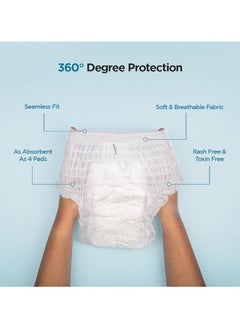 PEESAFE PeeSafe Disposable Period Panties for Women Leak Proof, Period Panty for heavy blood flow, 360° Protection, Overnight Comfort, Rash & Toxin Free, Seamless Fit, Large to X-large size - 4 Panties  - Image 3
