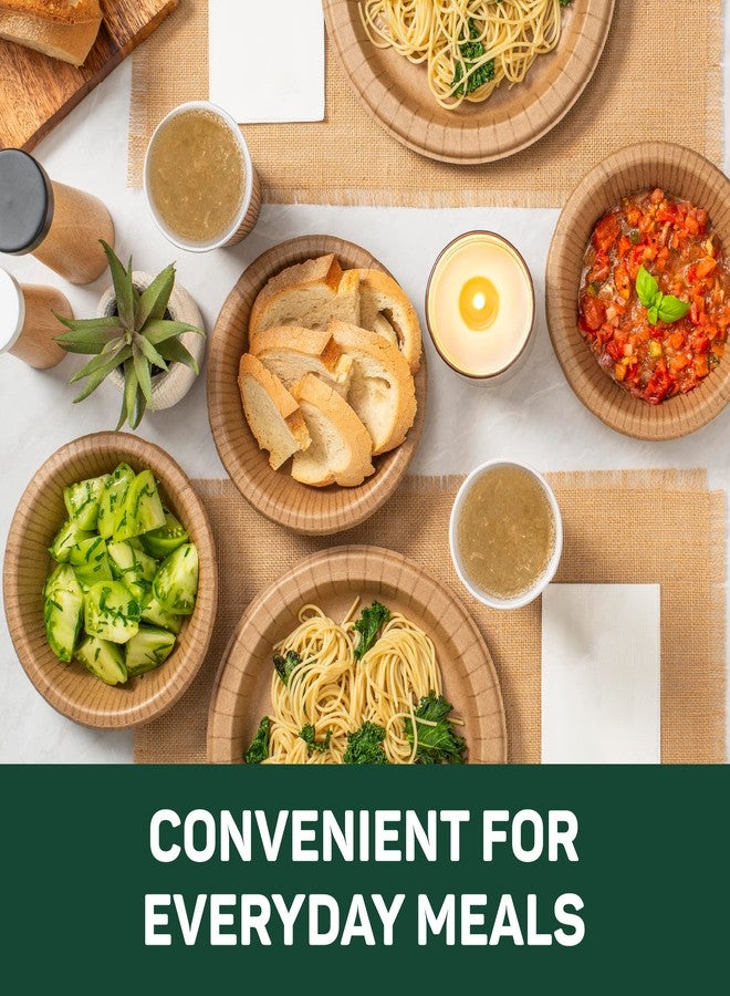 Dixie EcoSmart 100% Recycled Fiber Paper Plates, 10 in, 144 Count (Pack of 4), Large Disposable Plate Great for Breakfast, Lunch, and Dinner Meals - Image 4