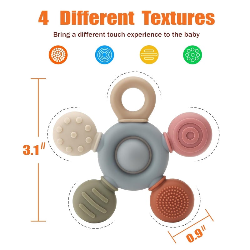 seeway Chewy Necklace for Sensory Kids Seeway Silicone Sensory chew Necklace Oral Motor Aids for Boys Girls Autism Chew Toys for Kids Teens Adults with Anxiety ADHD SPD or Other Sensory NeedsGreyBlue - Image 2
