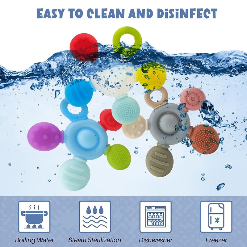seeway Chewy Necklace for Sensory Kids Seeway Silicone Sensory chew Necklace Oral Motor Aids for Boys Girls Autism Chew Toys for Kids Teens Adults with Anxiety ADHD SPD or Other Sensory NeedsGreyBlue - Image 5