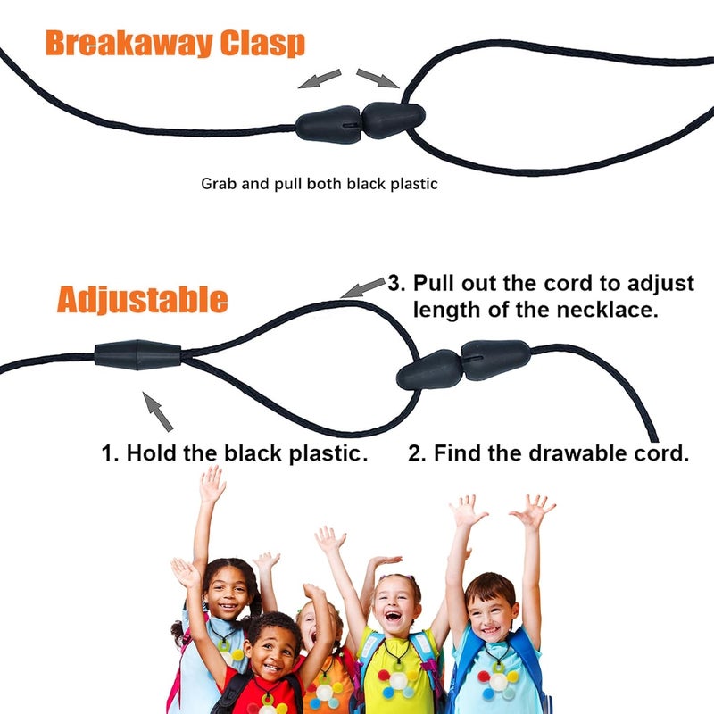 seeway Chewy Necklace for Sensory Kids Seeway Silicone Sensory chew Necklace Oral Motor Aids for Boys Girls Autism Chew Toys for Kids Teens Adults with Anxiety ADHD SPD or Other Sensory NeedsGreyBlue - Image 4