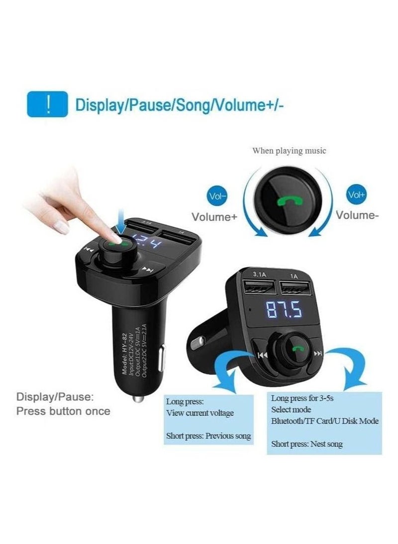 ELTRAZONE Car Mp3 Bt Wireless Quick Charge Stereo Broadcast 87~108Mhz Host Mp3 Remote FM Transmitter - Image 3