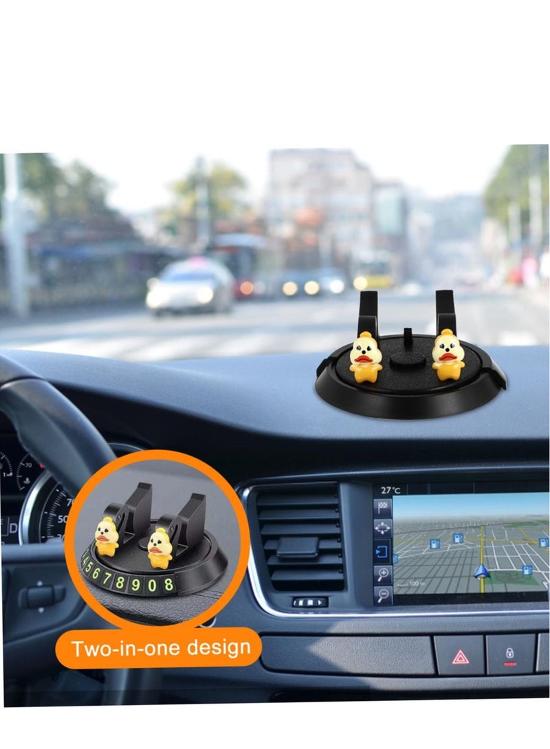 Captaintech Multifunctional Car Mobile Phone Holder with Parking Number Plate, Dashboard Cell Phone Holder for Car, Secure Cellphone Stand for Vehicle Mount - Image 5
